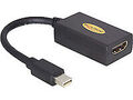 DeLOCK Adapter - Mini DisplayPort Stecker zu HDMI Buchse