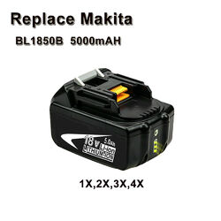 18V Für Makita Ersatzakku+Ladegerät Set 5,0AH BL1850B BL1860B BL1830 BL1890 LXT 