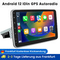 10" Android 12 DAB+ Autoradio GPS Navi 1 DIN 360° Drehbar Bildschirm carplay SWC