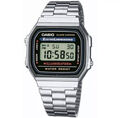 NEW  Retro Classic Unisex Digital Steel Bracelet Watch A168WA-1YES Silver