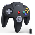 2.4 G Wireless N64 Switch Controller Gamepad for Nintendo Switch PC Mac Schwarz