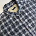 Suitsupply Shirt Herren 15,5 39 kariert Köper langärmelig Knopf unten schmal Malmö