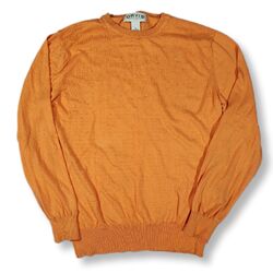 Orvis Damenpullover orange Baumwolle/Kaschmir - mittel - Reißverschluss