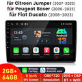 Für Fiat Ducato 2006-2023 64GB Android 13 Autoradio GPS NAVI WIFI BT CarPlay DAB