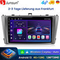 6+128G Android13 Autoradio GPS NAVI Für Toyota Avensis 2008-2015 BT SWC WIFI DAB