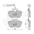 1x ORIGINAL® Cifam 822-346-2 Bremsbelagsatz, Scheibenbremse Hinten, inkl.