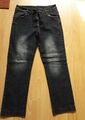 Damen Jeans dunkelblau/schwarz bleached - "IDENTIC SLIM FIT" Gr.38