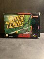 Super Tennis SNES OVP Super Nintendo Mit Inlay Anleitung