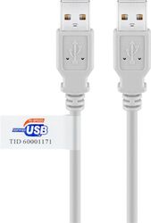 USB 2.0 Hi-Speed Kabel mit USB Zertifikat, Grau USB 2.0-Stecker (Typ A) > USB 2.