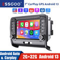 2+32G Android 13 Autoradio GPS NAVI Carplay Für Audi TT MK2 8J 2006-14 RDS WIFI