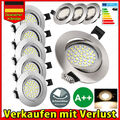 6X/60X LED Einbau Strahler 5W Einbauleuchten Decken Leuchte Set Einbau Spot 230V