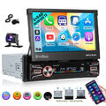 64G 1Din 7'' Android 13 Autoradio GPS Navi BT Carplay Elektrischer Flip Out +Kam