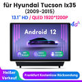 Android 13 13.1”Autoradio Für Hyundai IX35 Tucson 09-2015 GPS Navi 4+64G Carplay