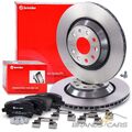 BREMBO BREMSSCHEIBEN+BELÄGE HINTEN FÜR AUDI A3 SEAT LEON SKODA SUPERB VW GOLF 6