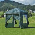 Pavillon 3x3 Wasserdicht Faltpavillon mit4 Seitenteilen Gartenpavillon Partyzelt