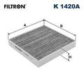 Innenraumfilter Pollenfilter FILTRON K 1420A für KIA PICANTO (JA) Aktivkohle