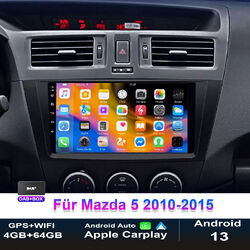 Für Mazda 5 2010-2015 4G+64G Android 13 Autoradio GPS DAB+ WIFI BT Carplay APPLE