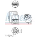 ORIGINAL® Nissens 301008 Druckschalter, Klimaanlage für Citroën Saxo Berlingo