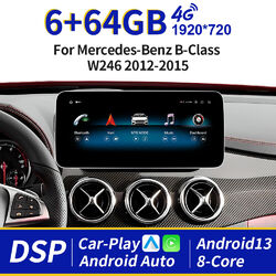 10,25" Android 13 Autoradio 64GB GPS Navi Für Mercedes-Benz B-Klasse W246 NTG4.5