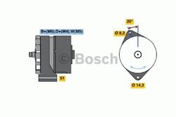 BOSCH Lichtmaschine Generator LiMa ohne Pfand 0 986 034 370