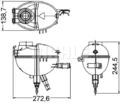 Ausgleichsbehälter, Kühlmittel schwarz CRT 209 000S MAHLE für MERCEDES-BENZ CLS