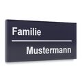 Namensschild Briefkastenschild Klingelschild Türschild mit Gravur selbstklebend