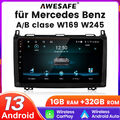 Android 13 Autoradio GPS Carplay DAB RDS Für Mercedes Benz A/ B-Klasse W245 W169