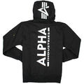 Alpha Industries Herren Kapuzenjacke Back Print Zip Hoody 128342 M L XL XXL XXXL