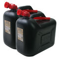 2x Benzinkanister 20 Liter SCHWARZ Benzin-Kanister Diesel 20L Kraftstoffkanister