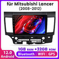 10" 2DIN Android12 Autoradio DAB Navi Für Mitsubishi Lancer 2008-2012 DSP 1+32GB