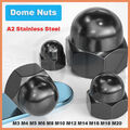 Hutmutter Edelstahl hohe Form A2 V2A rostfrei Hutmuttern Muttern M3-M24 Schwarz