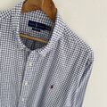 Polo Ralph Lauren Hemd 2XL XXL Herren Blau Graph Check Classic Fit Langarm