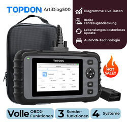 2024 TOPDON AD500 Profi KFZ OBD2 Diagnosegerät Scanner Fehler Auslesegerät 32GB