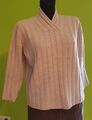 warmer Pullover mit kleinem Schalkragen Beige Gr.M