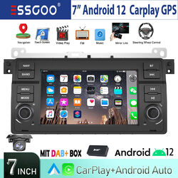 32G Android 12 Autoradio Carplay DAB+ GPS Nav RDS Für BMW 3er M3 E46 318 320 325