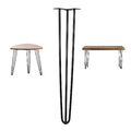 Hairpin Legs Haarnadelbeine Tischgestell Tisch Kufe 4er Set Schwarz 71cm 372004