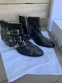 Original Chloe Stiefeletten Susanna Leder Studs Boots Black/Silber Gr. 37 NEU