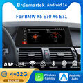 10.25" Android 14 Autoradio CarPlay 32GB WiFi GPS Navi für BMW X5 E70 X6 E71 CCC