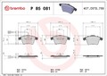 Bremsbelag Satz Bremsscheibe Scheibenbremse für VW T6 2015-2024 Vorne P85081