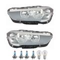 Scheinwerfer Set links rechts inkl. OSRAM Lampen H7 mit LWR Motor für BMW X1 F48