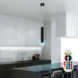 Hängeleuchte Pendelleuchte Esszimmerlampe RGB LED Fernbedienung dimmbar schwarz