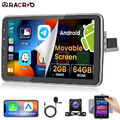 10.1" Android 13 Autoradio 1DIN 2+64G Carplay GPS Navi WiFi 360° Drehbar +Kamera