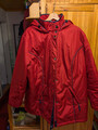 Damen Anorak Jacke Übergangsjacke mit Kapuze rot Gr. 50 Nichtraucherhaushalt