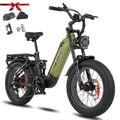 Cyrusher Kommoda2.0 E-Mountainbike 20" Elektrofahrrad 48V20AH Vollfederung Ebike