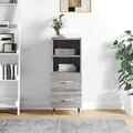 Sideboard Grau Sonoma 34,5x34x90 cm Holzwerkstoff