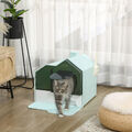 PawHut Katzentoilette Katzenklo mit Schaufel Filter für Katzen bis 8 kg Hellblau