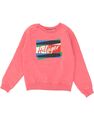 Tommy Hilfiger Mädchen Grafik Sweatshirt Pullover 10-11 Jahre Rosa Baumwolle AE15