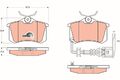 TRW Bremsbelagsatz, Scheibenbremse GDB1475 für SEAT SKODA VW