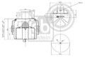 Febi Bilstein Federbalg Luftfederung für Renault Trucks T 2003-> Vorne 104536