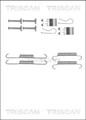 TRISCAN Zubehörsatz Feststellbremsbacken Feststellbremse Handbremse Hinten